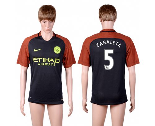Manchester City #5 Zabaleta Away Soccer Club Jersey - Click Image to Close